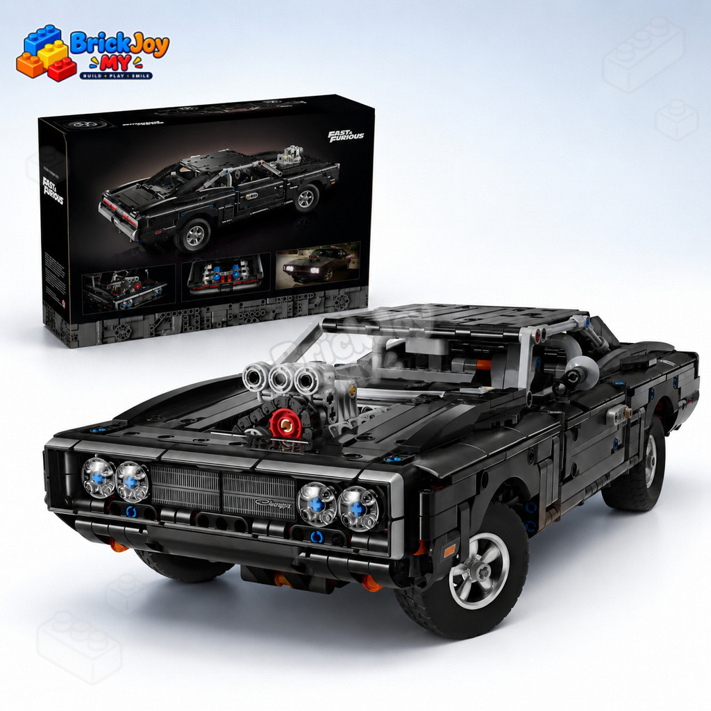 42231 Dodge Charger R T Blocos de Montar Modelo de Carro Esportivo Brinquedo de Construção Presente para Meninos, Crianç