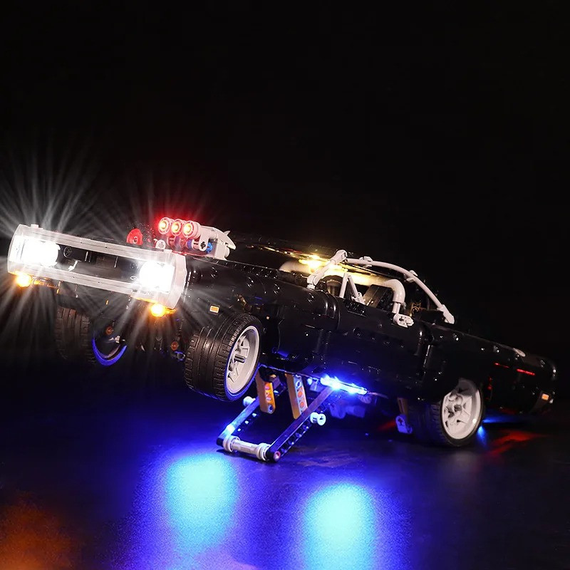 Blocos Montar 42111 Dom's Dodge Charger 1077 Peças Luzes Led