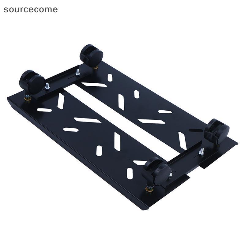 [sourcecome] Suporte De CPU Rolante Torre De PC Ventilado Ajustável Com Rodas Fechadura Para Home Office Desktop Compute