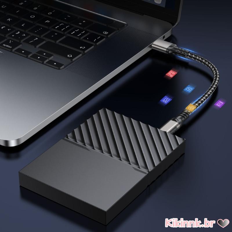 10Gbps 60W Trançado USB A Para Type C Carregamento Viagens E Backup