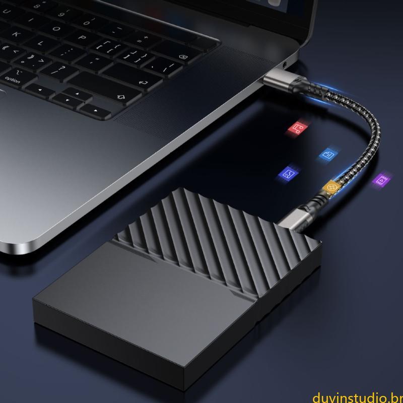 DUV 10Gbps 60W USB C Adequado Para Sincronização Rápida Arquivos E Carregamento Rápido