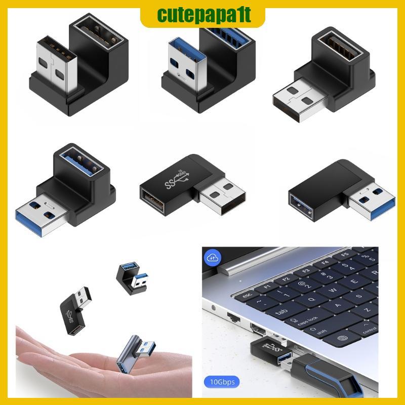 STBL USB Para Fêmea Ângulo Esquerdo Adaptador Volta 90 Graus USB3 0 Cotovelo 10Gbps Laptop PC Conne