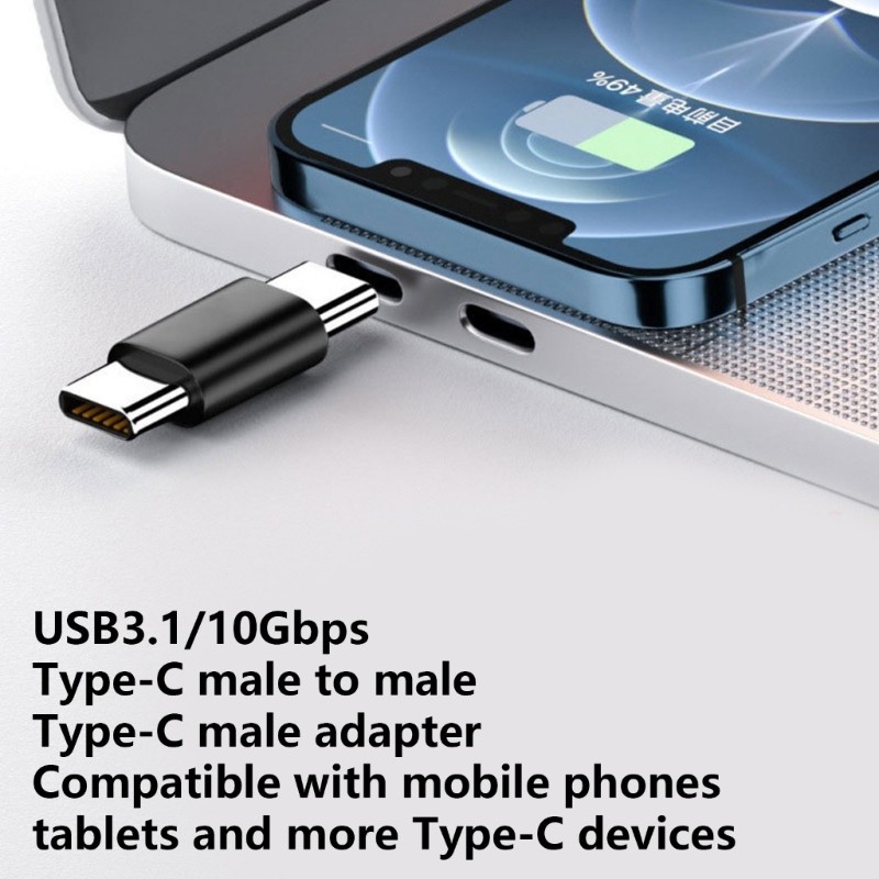 KOK Adaptador De Extensão USB C Conectores Tipo Melhora A Conectividade Transmissão De Dados De 10Gbps 28mm