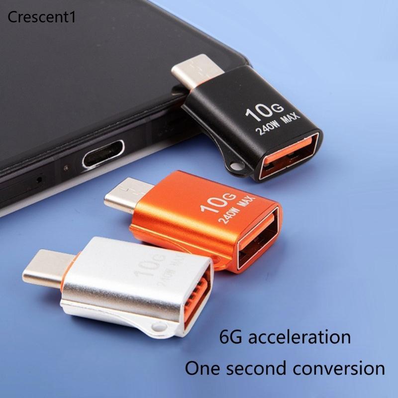 Crescent1 USB C Para A Conversores Fêmeas Adaptador OTG 10Gbps Transferência Velocidade Rápida