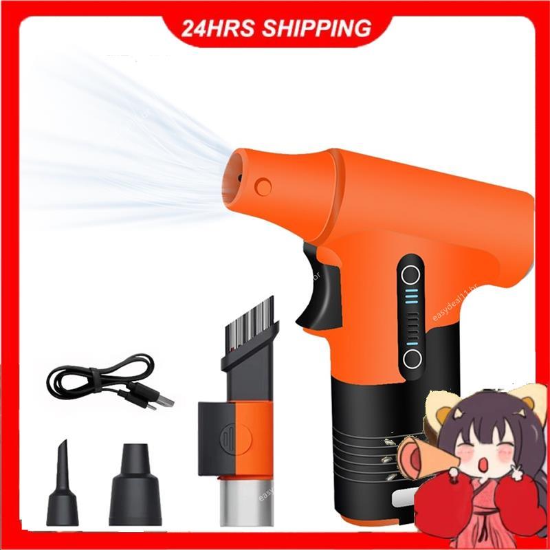 Ventilador Turbo Recarregável 130000RPM Air Duster Elétrico Sopro E Sucção Remoção De Poeira Jet Dry Blower Para Casa A