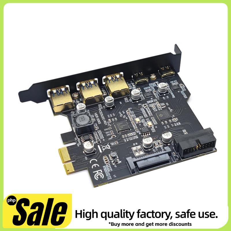 Tipo C USB 3.2 Gen1 PCIE Cartão Hub 3.0 PCI Express Placa-E 3 Adaptador Multiplicador