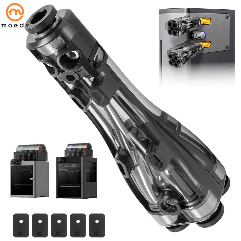 Conector De Hub AMS Para Alimentação De Filamento Multicolorido 4 Em 1 Adaptador PTFE SHOPSKC6884