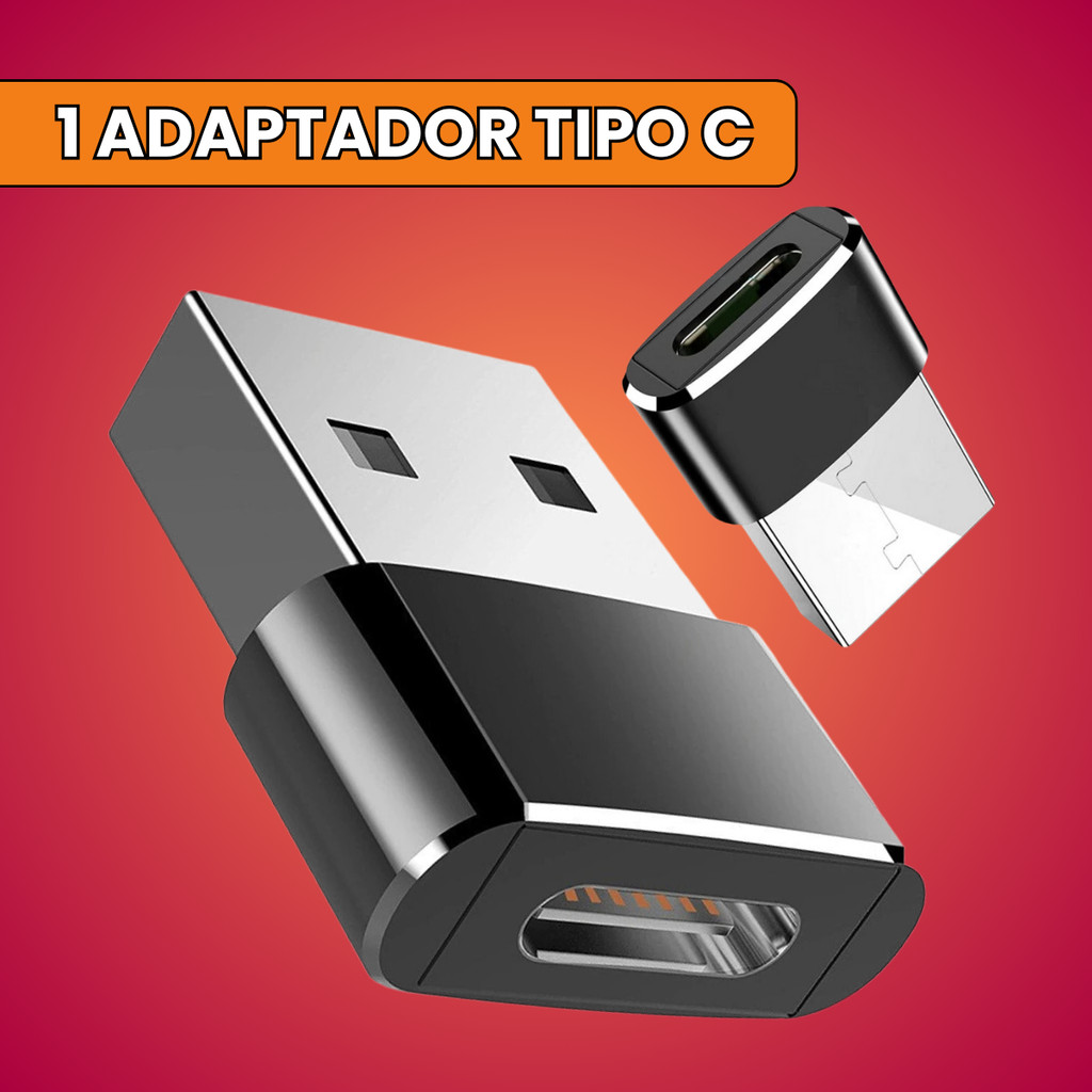 Adaptador Conector USB-C Fêmea Para USB Macho 3.0 Carregamento Dados