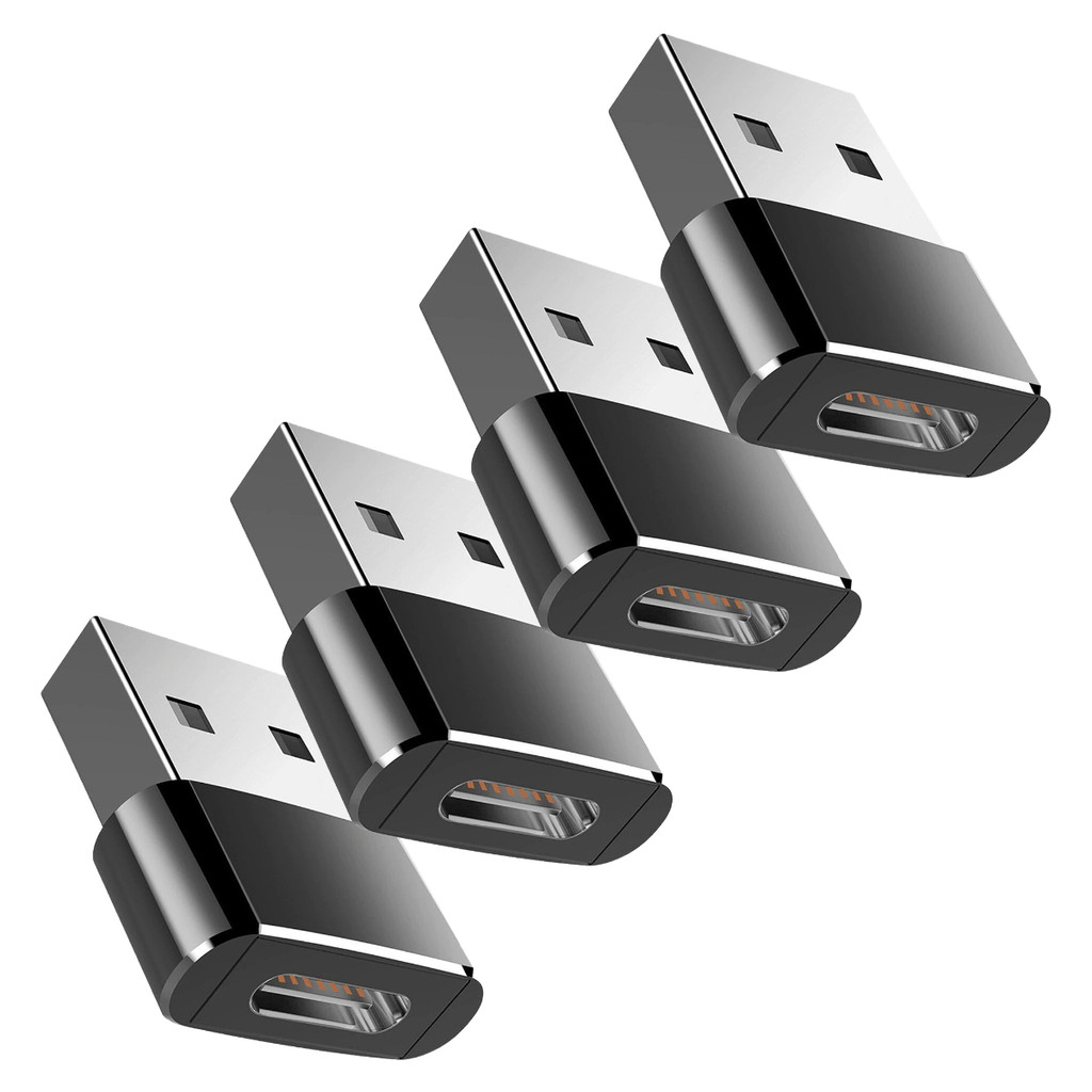 Kit 4 Adaptador 3.0 Tipo C Fêmea Para USB 3.0 Macho Conector Para Carregamento