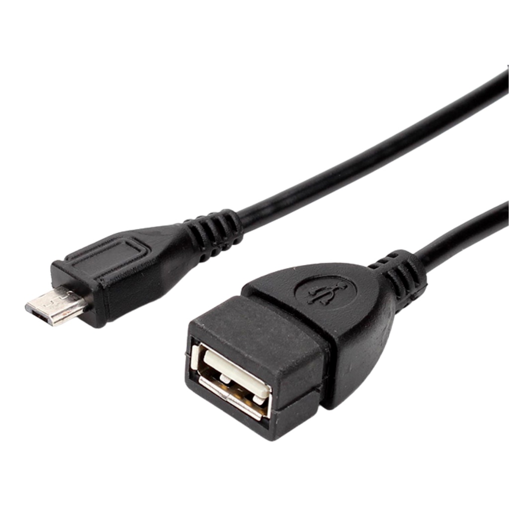 Adaptador OTG Micro USB V8 Macho para USB Fêmea