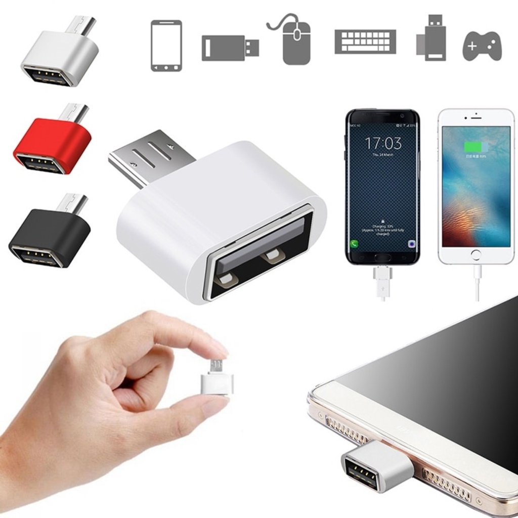 Adaptador Otg Micro Usb Para Usb Fêmea Adaptador De Dados Otg