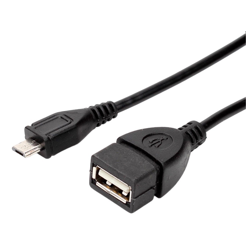Adaptador OTG Micro USB V8 Macho para USB Fêmea