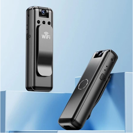 Câmera De Ação FHD 1080P Usada No Corpo Mini Visão Noturna Sem Fio Sport Cam Body Com Gravação De Áudio E Vídeo