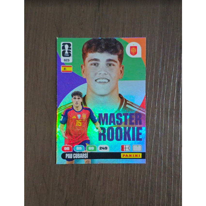 Card Adrenalyn Pau Cubarsi Master Rookie - Copa do Mundo 2026