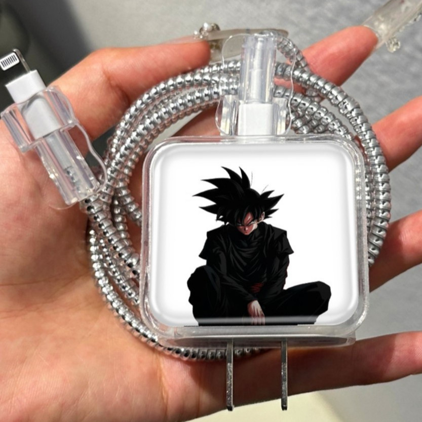 Estilo Anime adequado para Apple 20W carregador capa protetora cabo de dados a Laser corda de enrolamento resistente a a