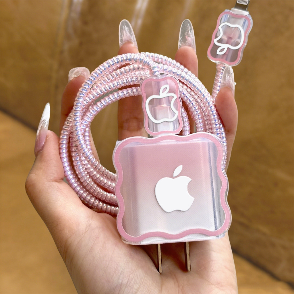 Adequado para Apple 20W15/16/14 carregador Universal capa protetora padrão de onda tudo incluído Anti-quebra cabo de dad