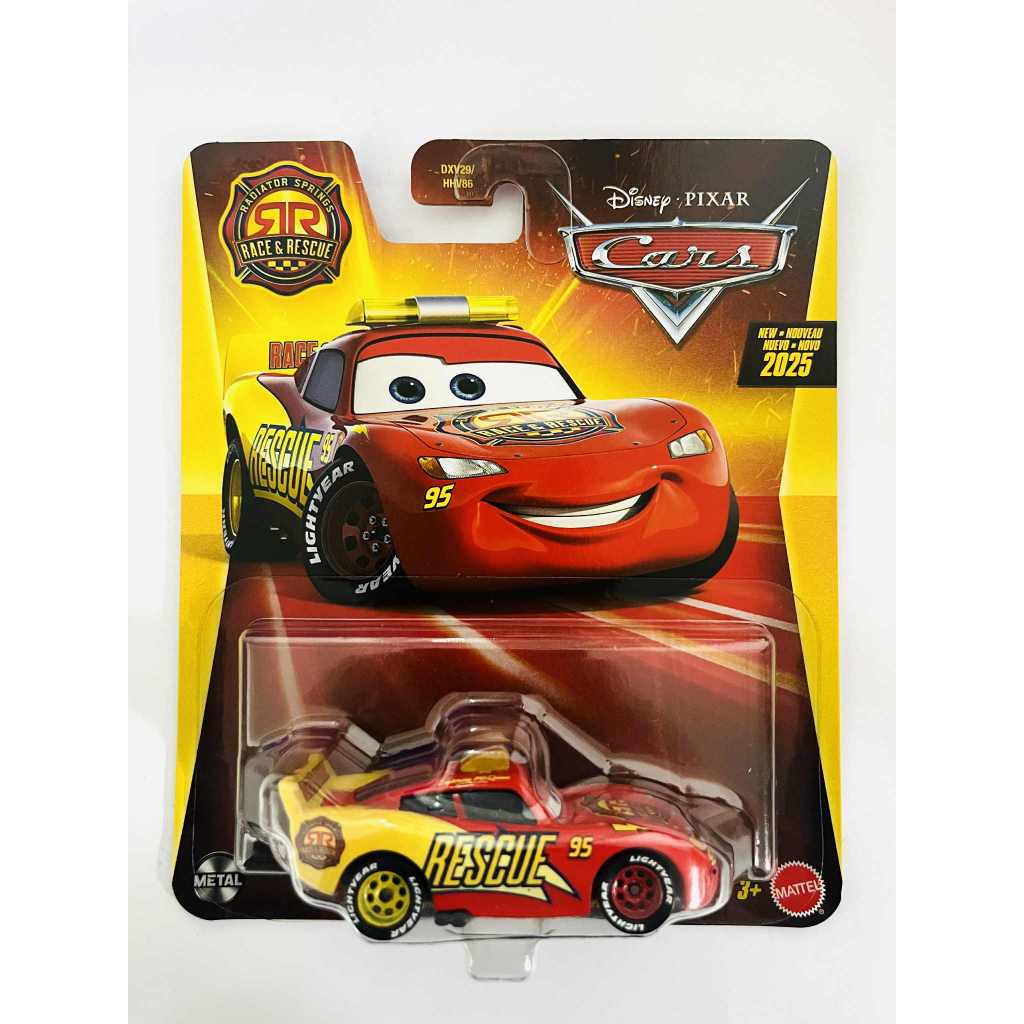 Disney Cars - Lightning Mcqueen - Race e Rescue - Radiator Springs - Disney Cars Pixar