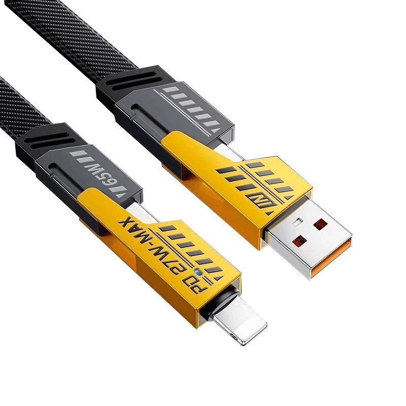 Para IPhone Samsung Xiaomi IPad Portátil 1.2M PD 65W 27W 4 Em 1 Cabo De Dados USB C De Carga Rápida