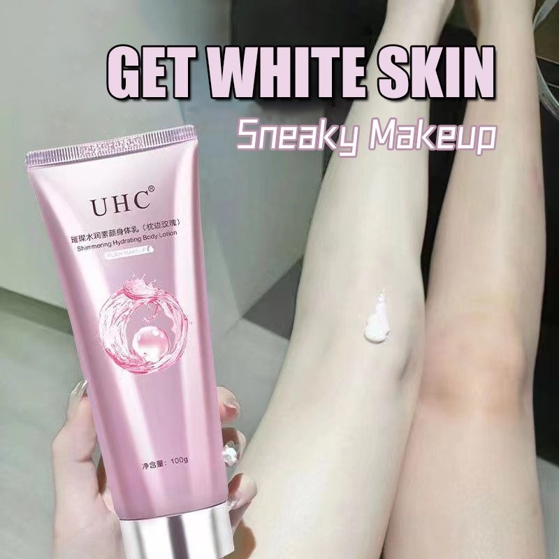 Uhc Creme Clareador Corporal 100G Rejuvenescedor Iluminador Hidratante Escondendo Tonificante Para Pele Opaca Cuidados D