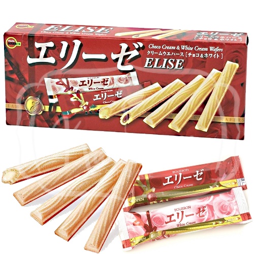 Bourbon Choco Cream & White Cream Wafers - Importado do Japão