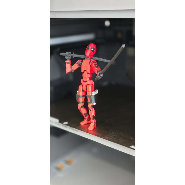 Boneco Dummy 13 Deadpool Articulado Brinquedo Decoração Flexível Varias Poses Entregue Montado - Impressão 3D
