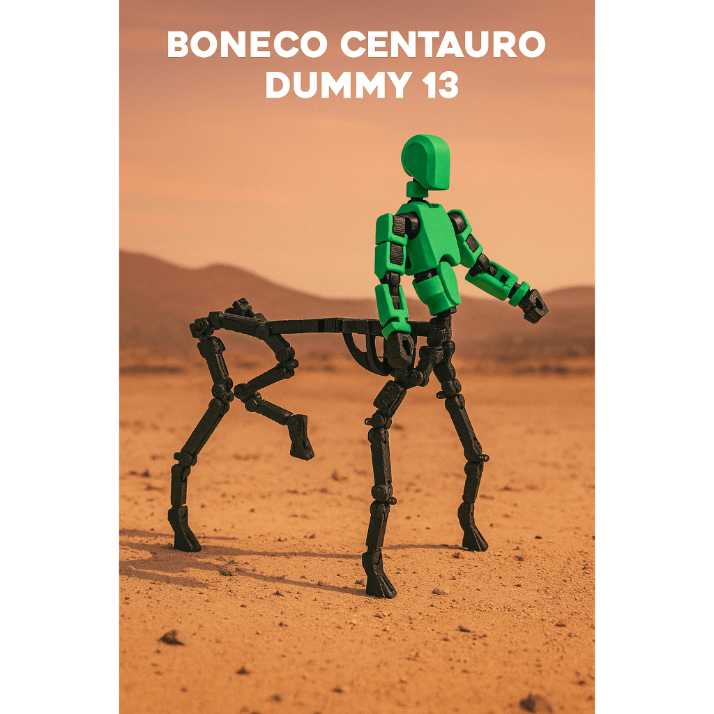 Boneco Dummy 13 Centauro Articulado Flexível Brinquedo Decoração Entregue Montado - Impressão 3D