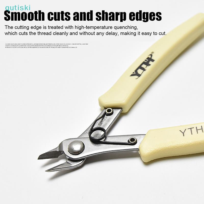 Alicate De Corte QUTI Diagonal Nipper Side Snip Cable Wire Cutter Clamp YTH-23 Mini Cortadores De Ferramentas Manuais El