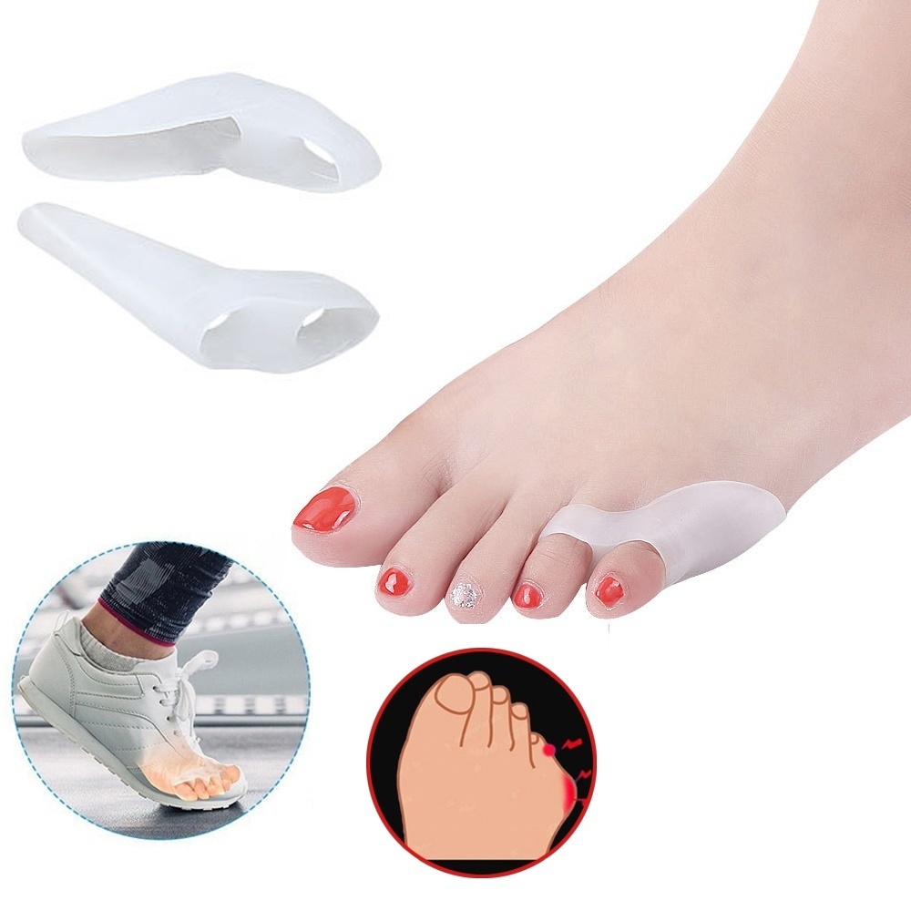 Correction of hallux valgus, silicone toe separator, toe care