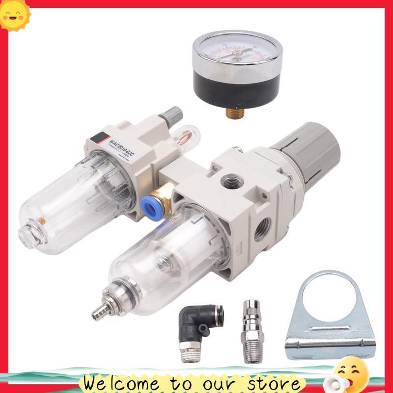 sassoon1 Pressor Oil Water Separator Regulador Trap Combo Para Peças De Máquinas Trocador De Pneus B : Lubrificador De F