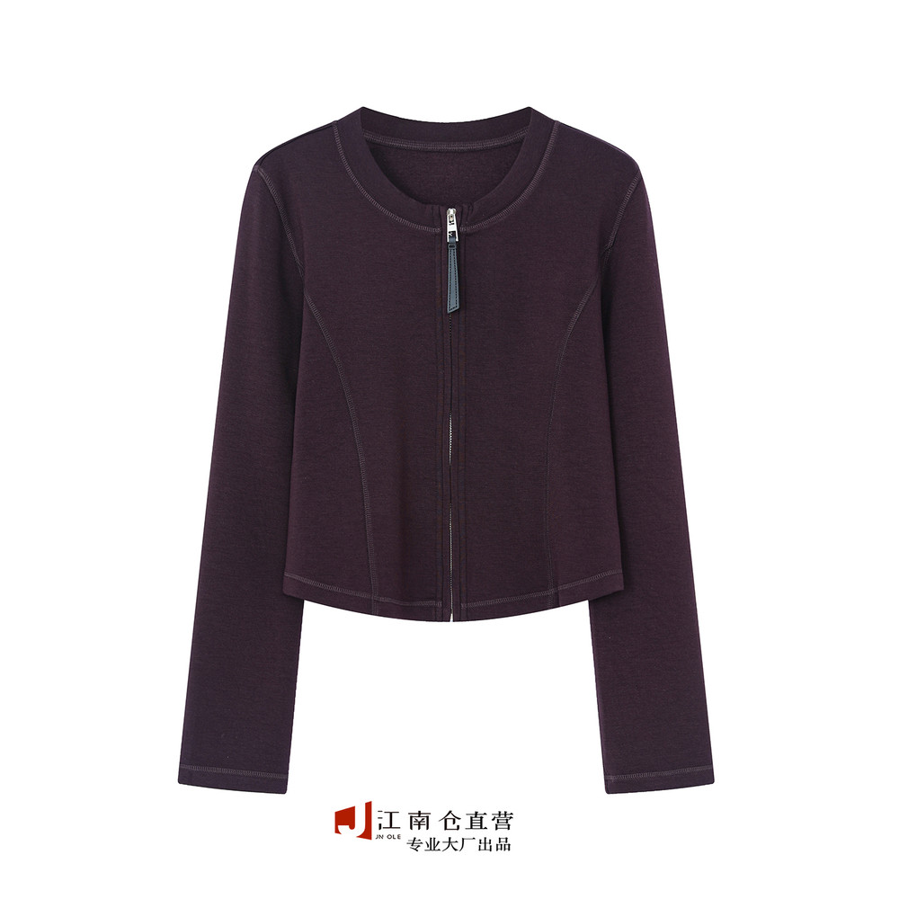 Armazém Jiangnan [Luxury G] Especial ~ Slimmer Look High-End ~ Macio Rígido Esportes Slim-fit Jaqueta Curta Primavera Ou