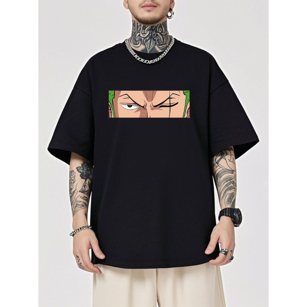Camiseta Camisa One Piece Roronoa Zoro Olhar