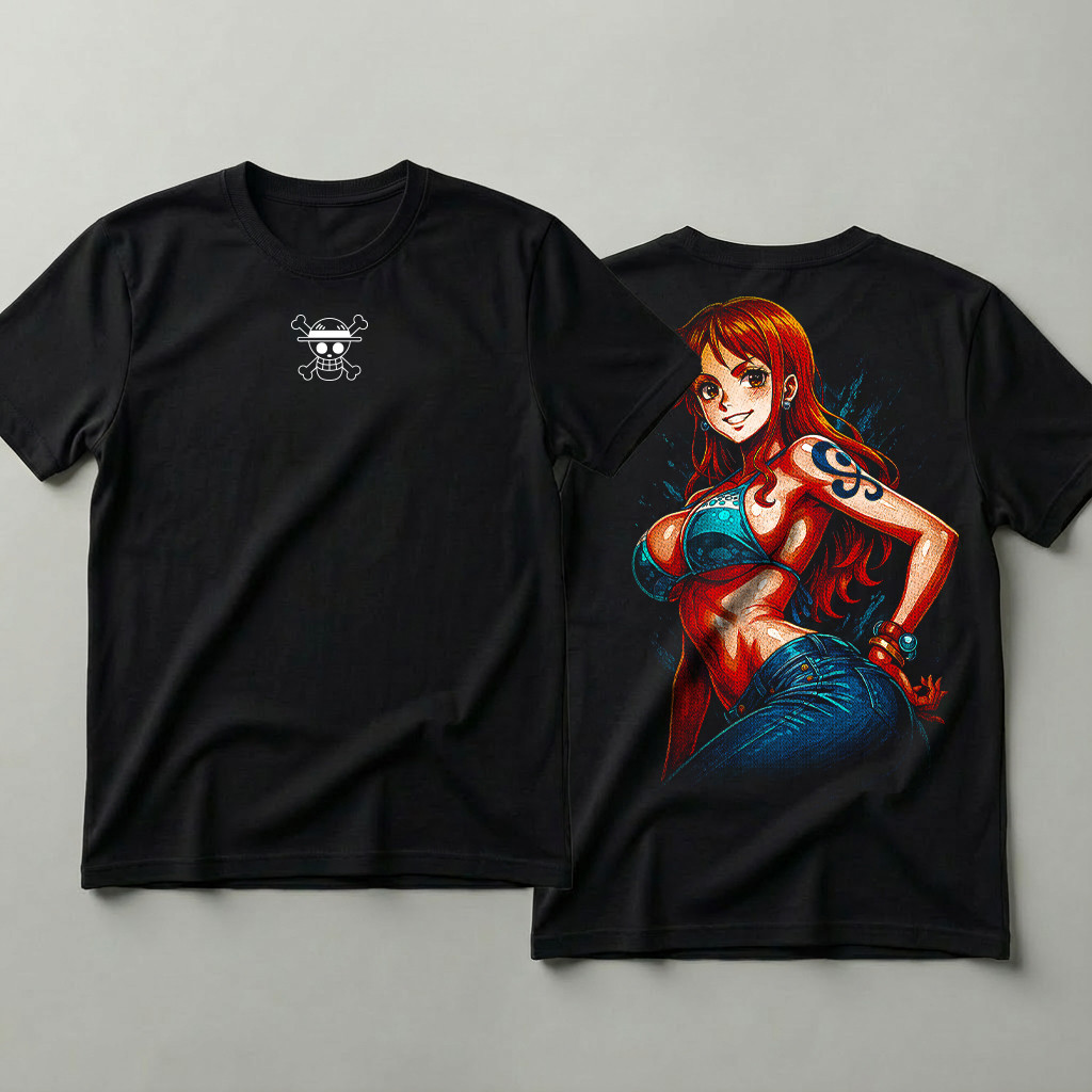 Camiseta 100% Algodão Estampada Anime One Piece Nami