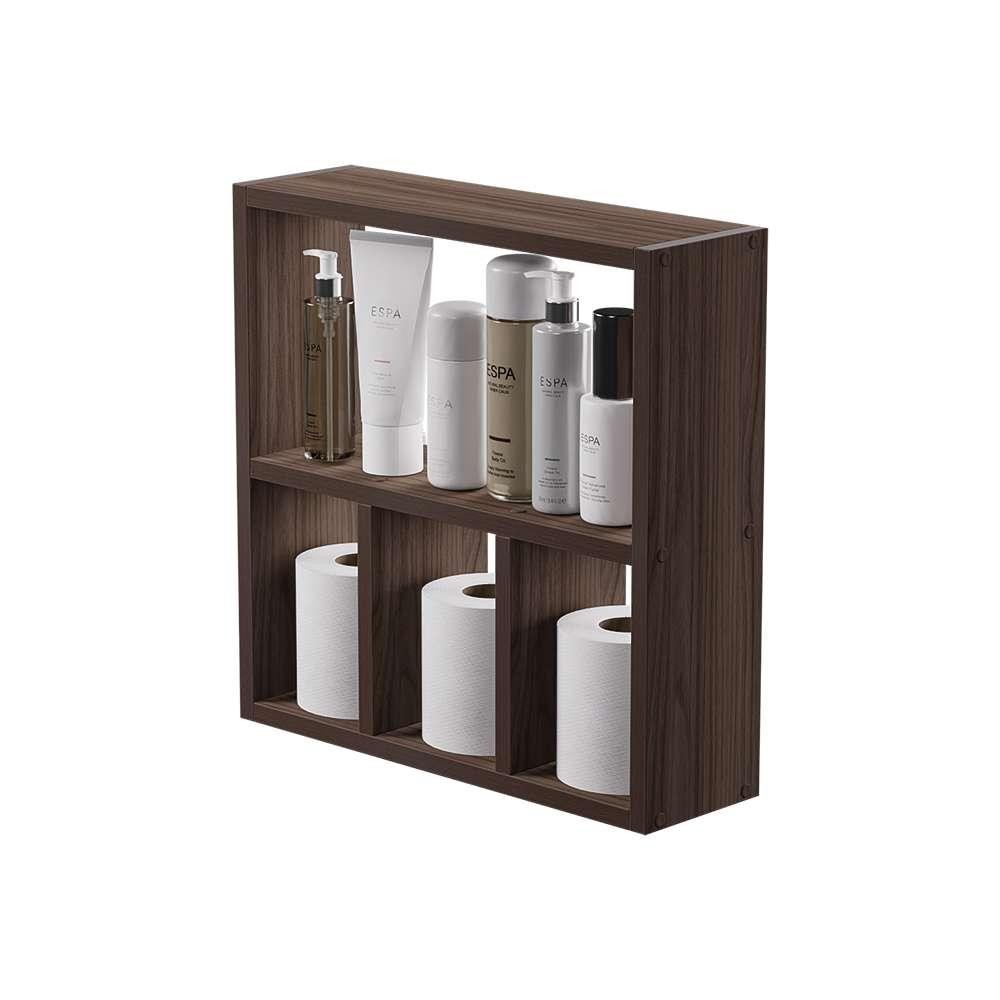 Nicho Decorativo Organizador para Banheiro Nogal 40cm Nancy