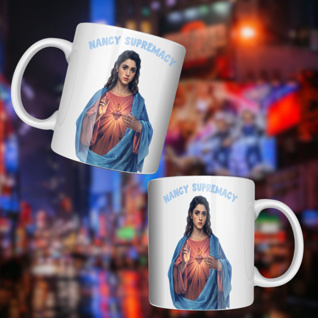 Caneca Meme Nancy Wheeler Supremacy Personalizada Cerâmica 325ml