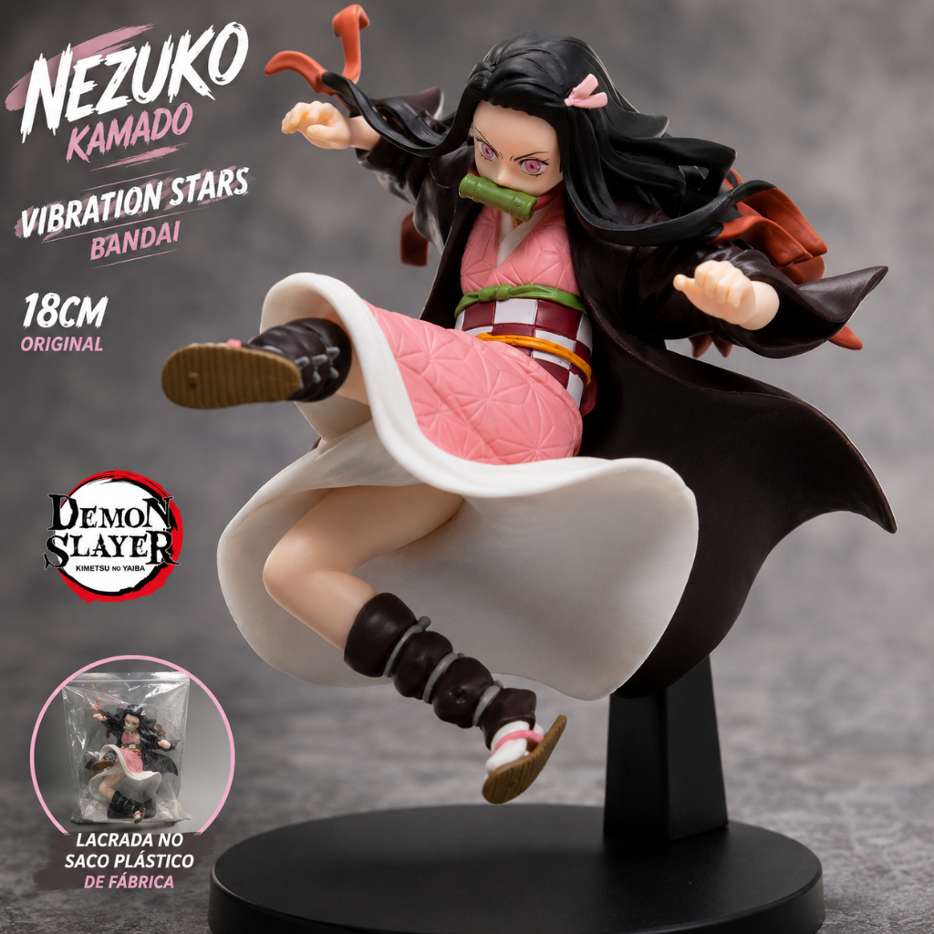 Nezuko Kamado Demon Slayer Vibration Stars Bandai 18cm Figure Original