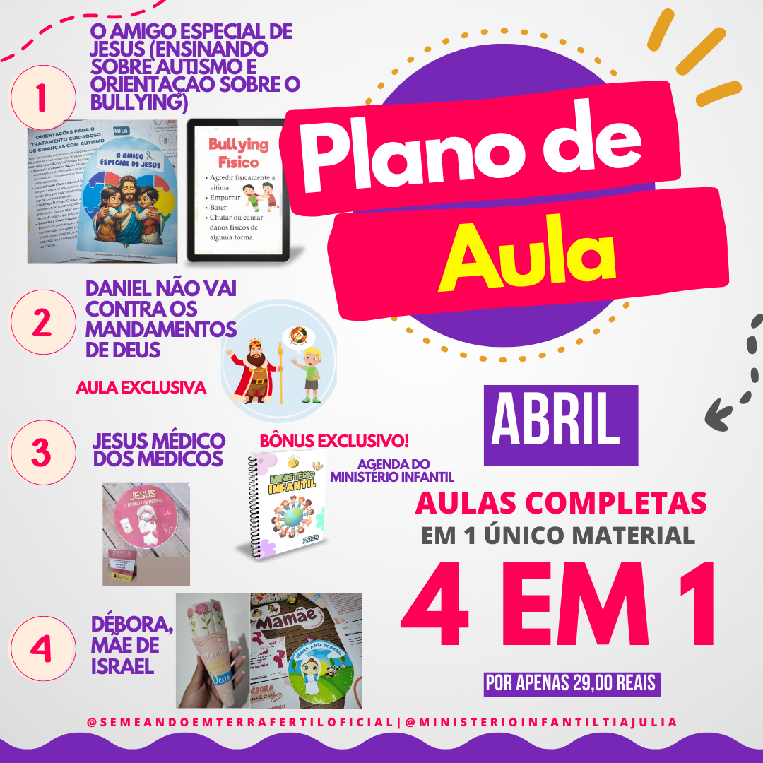 PLANO DE AULA MENSAL - ABRIL