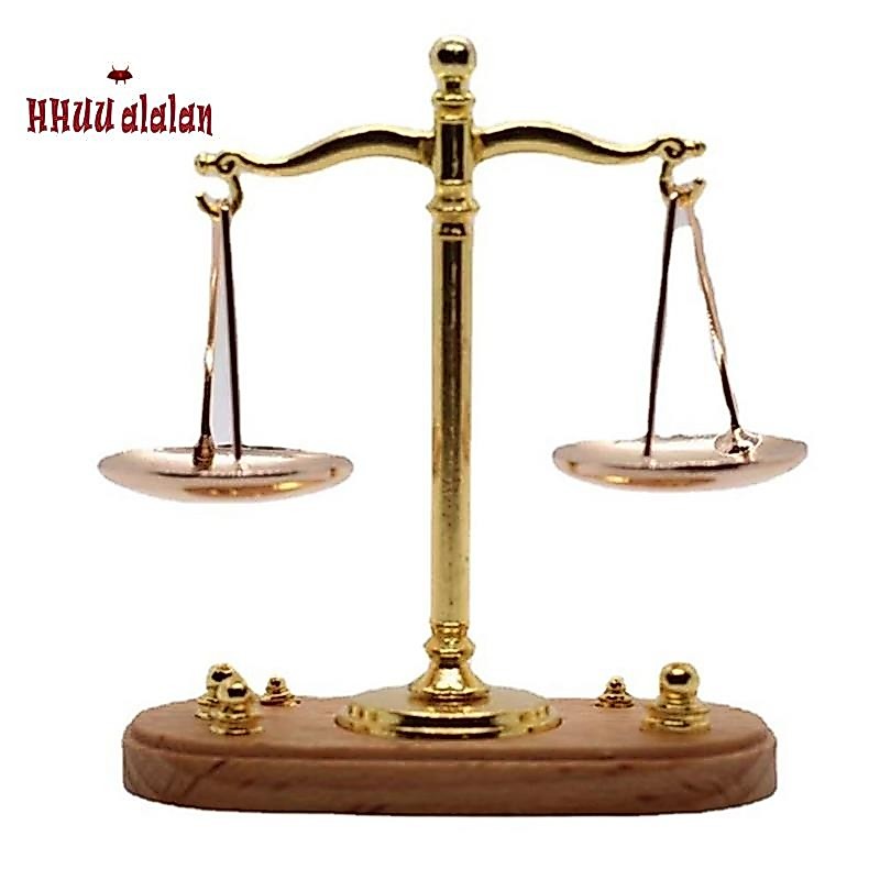 1 Peça De Balança De Equilíbrio Vintage Ornamento Acessórios Em Miniatura Como Mostrado Liga De Zinco Metal Antigo Model