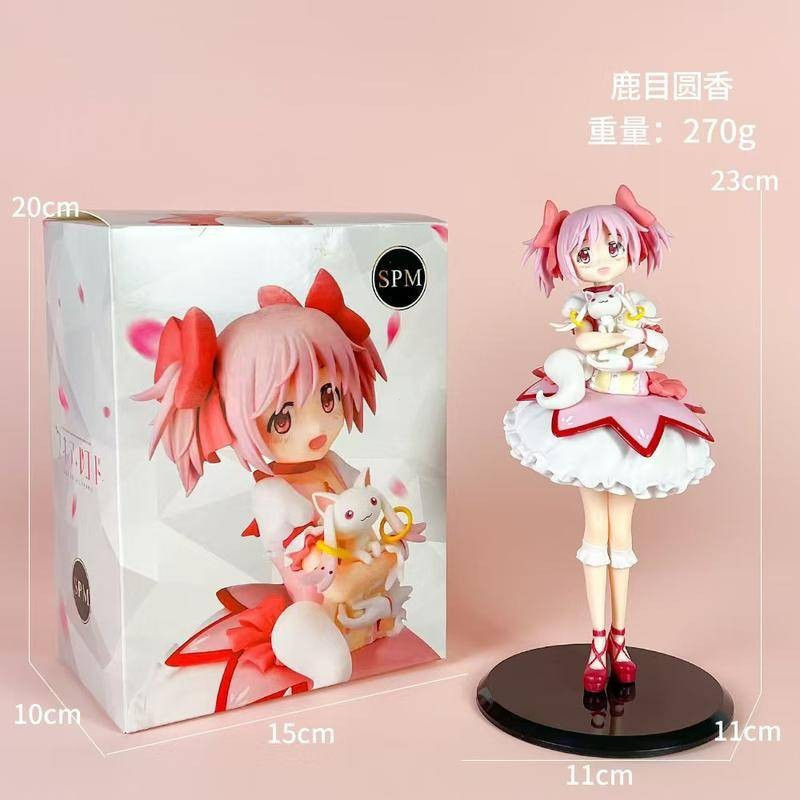 2025Year of the Anime《Puella magi madoka magica》Character model Kaname Q Version PVC Car Decoration Desktop Toy Figure