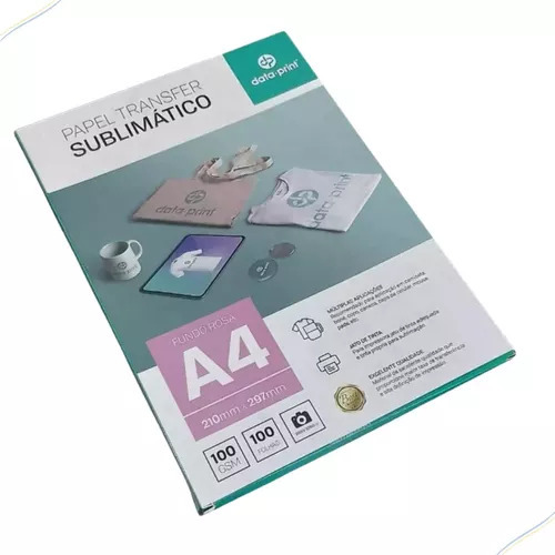 Papel Transfer Sublimatico, A4 100 Folhas 100gsm Data Print