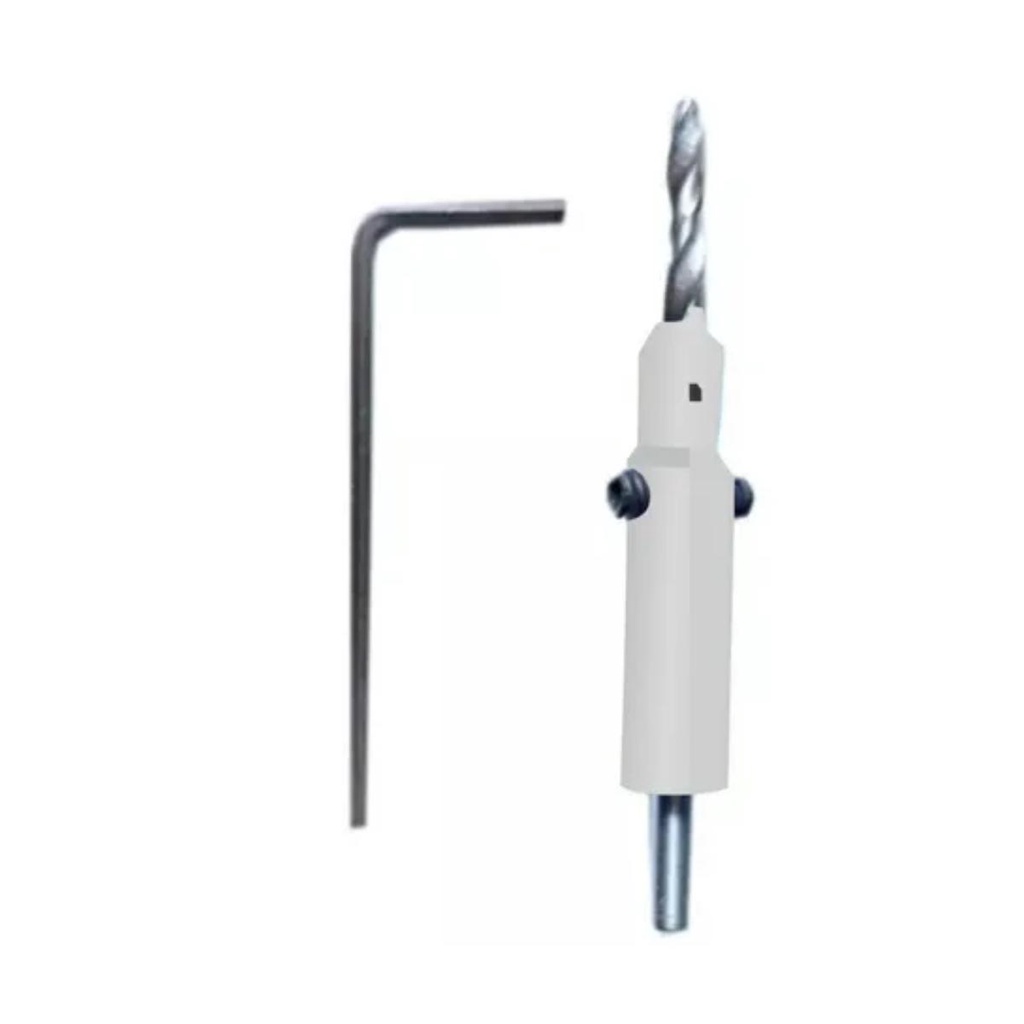 Escareador Cônico De Widea Mdf Madeira 2,5 X 8mm Haste 7mm