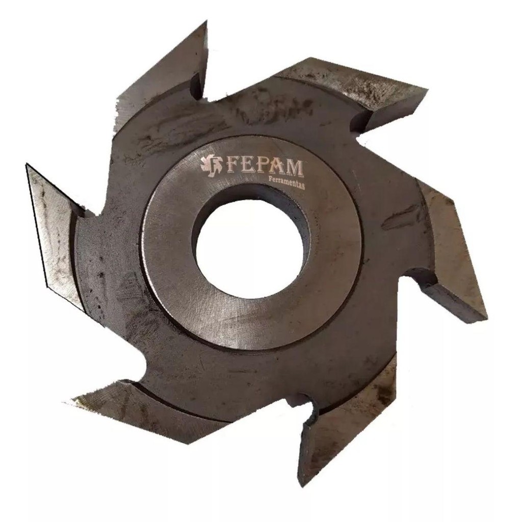 Fresa Canal Reto / Rebaixe 100mm X 8mm 6 Asas Wídea Fepam