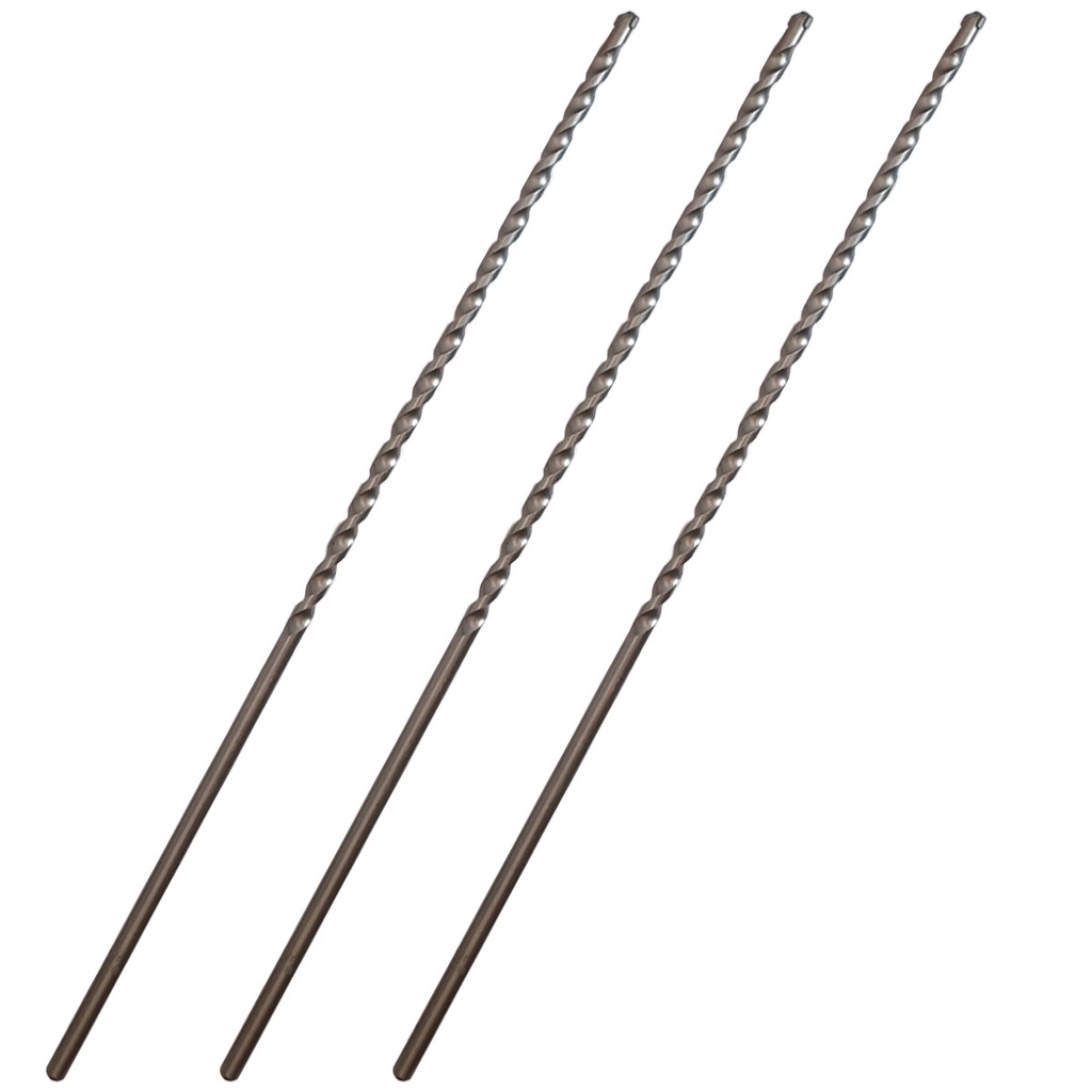 Kit 3 Brocas de Wídea Extra Longa para Concreto 8mm x 400mm