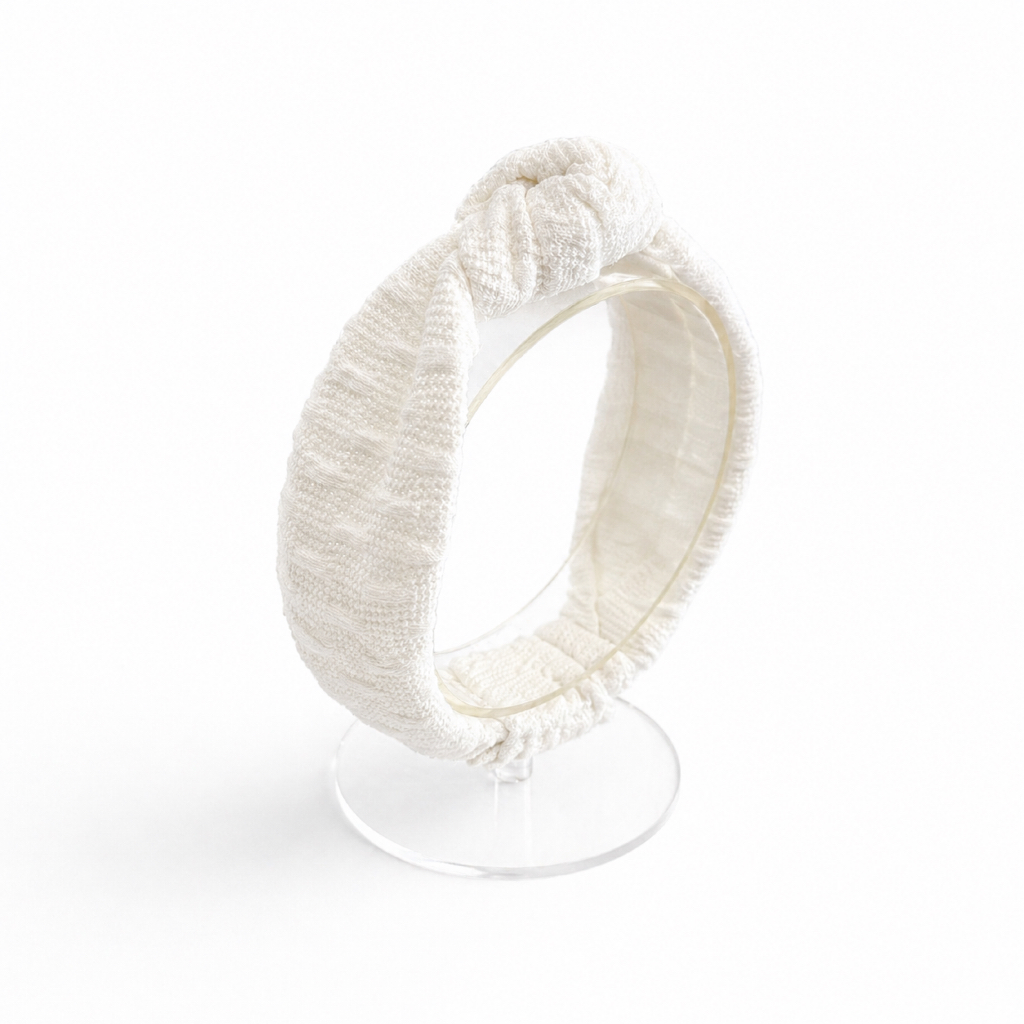 Faixa Cabelo Nó Tricot Off-white AMI-SI