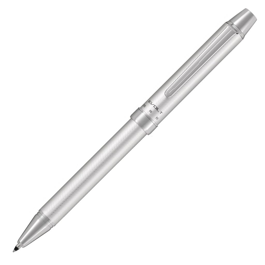 PILOT caneta esferográfica multifuncional 2+1 Evolt Herringbone S, Herringbone Silver BTHE150RHS