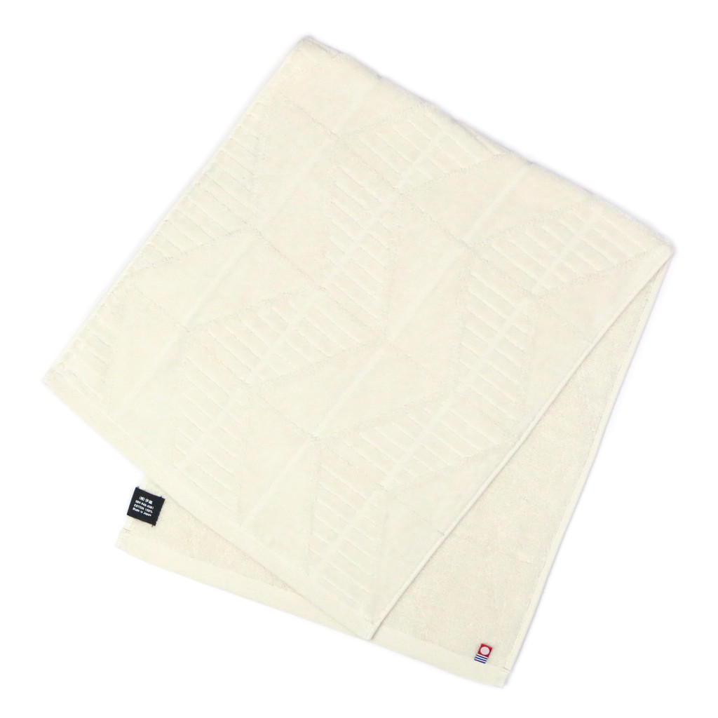 Toalha de rosto HERRINGBONE - toalha de Imabari, macia, feita no Japão, alta absorção.
