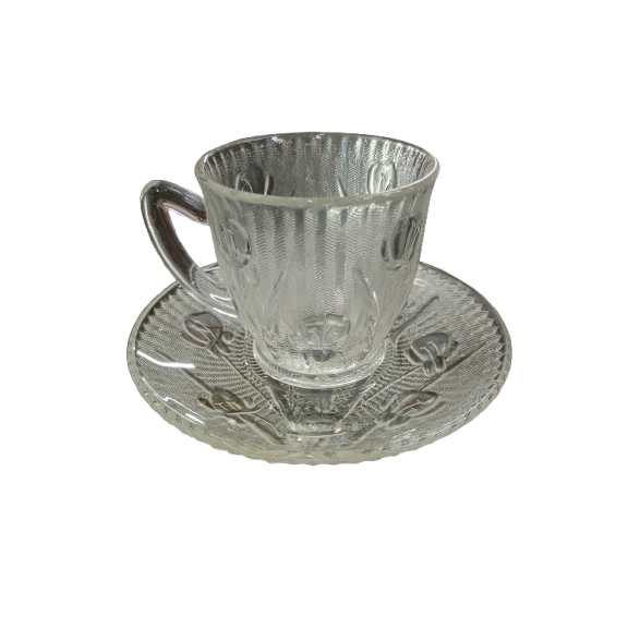Antigo e Raro Conjunto Iris & Herringbone Para Café