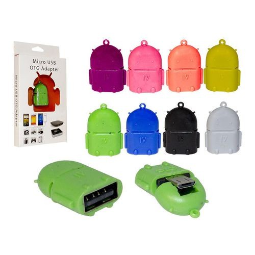 Adaptador Micro Usb Otg Android Robo Celular Tablet USB 2.0 480mbps = Micro Macho x USB A Fêmea