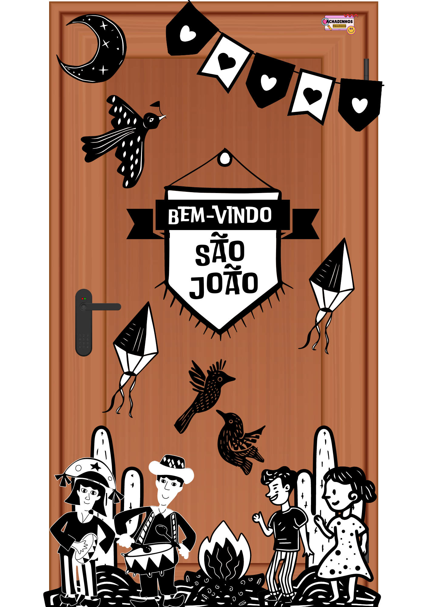 ????????Painel para porta - Cordel Encantado