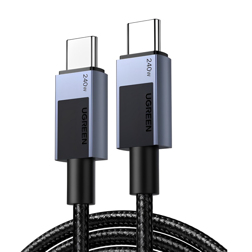 Ugreen Cabo Usb C Macho 480Mbs Máx. 240W 1 Metro Preto