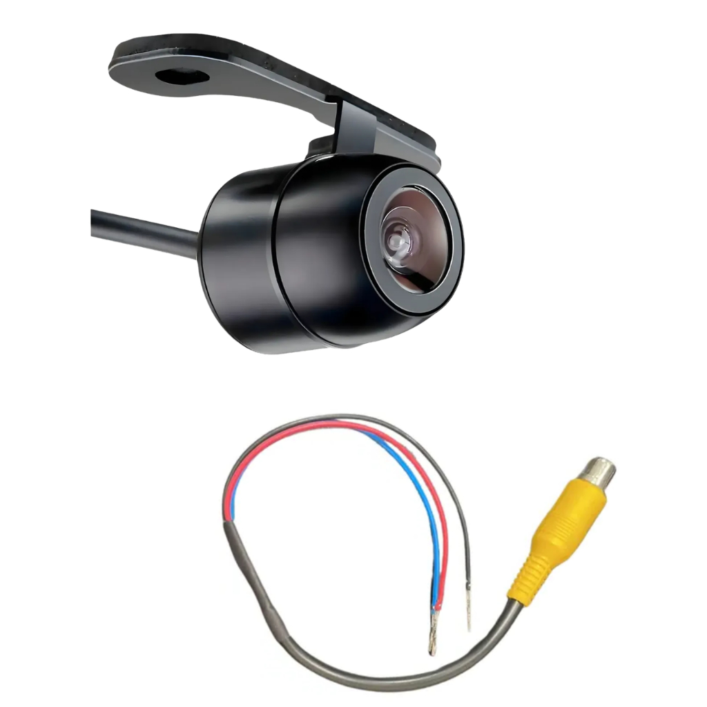 CKit Camera De Ré H-Tech Cr50 120° Borboleta Com Chicote Ccv7 Para Camera De Ré Honda City 2024 Pcd - Conecta Car